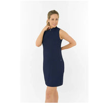 Load image into Gallery viewer, PURE GOLF SABRINA TEXTURED SLEEVELESS DRESS NAVY