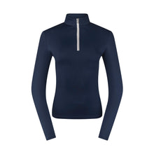 Load image into Gallery viewer, PURE GOLF WOMENS TRANQUILITY PLAIN MID LAYER NAVY
