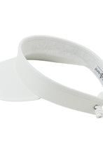 Load image into Gallery viewer, PURE GOLF WOMENS TELEPHONE WIRE VISOR WHITE