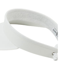 Load image into Gallery viewer, PURE GOLF WOMENS TELEPHONE WIRE VISOR WHITE