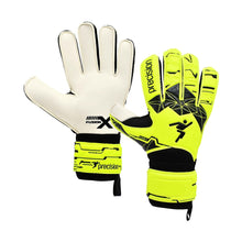 Load image into Gallery viewer, PRECISION FUSION X FLAT CUT ESSENTIAL GOAL KEEPER GLOVES YELLOW