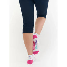 Load image into Gallery viewer, SURPRIZESHOP 3 PAIR PACK ASSORTED BOOZY THEMED LADIES GOLF SOCKS 4-7