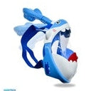Load image into Gallery viewer, SWIMTECH KIDS FULL FACE SNORKEL MASK BLUE