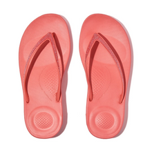 Load image into Gallery viewer, FITFLOP WOMENS IQUSHION SPARKLE FLIP FLOPS - ROSY CORAL