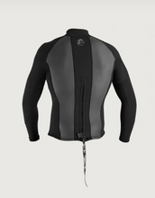 Load image into Gallery viewer, ONEILL MENS O'RIGINAL 2/1MM NEOPRENE BACK ZIP WETSUIT JACKET - BLACK
