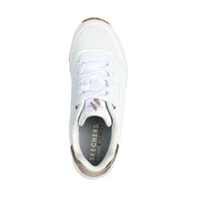 Load image into Gallery viewer, SKECHERS GIRLS UNO GEN1 SHIMMER AWAY WHITE
