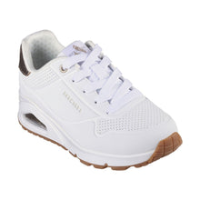 Load image into Gallery viewer, SKECHERS GIRLS UNO GEN1 SHIMMER AWAY WHITE