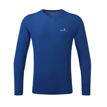 Load image into Gallery viewer, RONHILL MENS CORE LONG SLEEVE TOP DARK COBALT/ BRIGHT WHITE