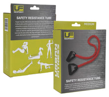 Load image into Gallery viewer, URBAN FITNESS SAFETY RESISTANCE TUBE RED (MEDIUM)