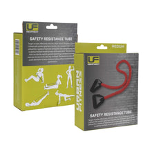 Load image into Gallery viewer, URBAN FITNESS SAFETY RESISTANCE TUBE RED (MEDIUM)