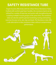 Load image into Gallery viewer, URBAN FITNESS SAFETY RESISTANCE TUBE RED (MEDIUM)