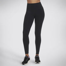 Load image into Gallery viewer, SKECHERS WOMENS GO WALK HIGH WAISTED LEGGING II BLACK