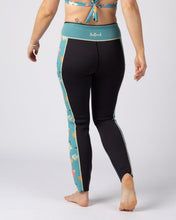 Load image into Gallery viewer, SALTROCK WOMENS SURFDAZE WETSUIT LEGGINGS DARK GREY FLORAL