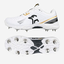 Load image into Gallery viewer, KOOKABURRA KC 3.0 CRICKET SPIKE WHITE/GOLD