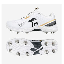 Load image into Gallery viewer, KOOKABURRA KC 3.0 CRICKET SPIKE WHITE/GOLD