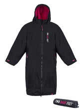 Load image into Gallery viewer, TWO BARE FEET JUNIOR CHANGING ROBE AND MAT -BLACK/RASPBERRY