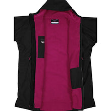 Load image into Gallery viewer, TWO BARE FEET JUNIOR CHANGING ROBE AND MAT -BLACK/RASPBERRY