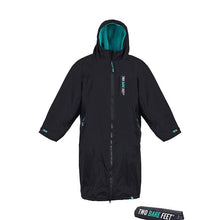 Load image into Gallery viewer, TWO BARE FEET JUNIOR CHANGING ROBE AND MAT -BLACK/TEAL