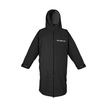 Load image into Gallery viewer, TWO BARE FEET JUNIOR ELEMENTAL WATERPROOF SLIMLINE CHANGING ROBE BLACK/CHARCOAL 10-14