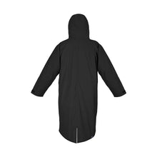 Load image into Gallery viewer, TWO BARE FEET JUNIOR ELEMENTAL WATERPROOF SLIMLINE CHANGING ROBE BLACK/CHARCOAL 10-14