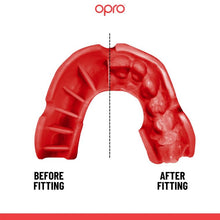 Load image into Gallery viewer, OPRO ADULT G5 BRONZE MOUTHGUARD RED