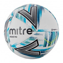 Load image into Gallery viewer, MITRE CALCIO PRO FOOTBALL WHITE/DARKBLUE/GREEN/BLACK