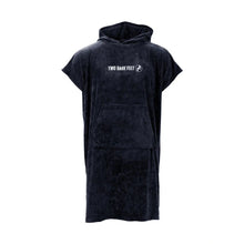 Load image into Gallery viewer, TWO BARE FEET ADULT TOWELLING ROBE BLACK