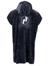 Load image into Gallery viewer, TWO BARE FEET ADULT TOWELLING ROBE BLACK