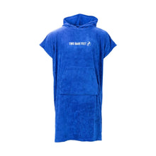 Load image into Gallery viewer, TWO BARE FEET ADULT TOWELLING ROBE BLUE