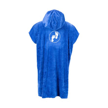Load image into Gallery viewer, TWO BARE FEET ADULT TOWELLING ROBE BLUE