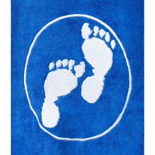 Load image into Gallery viewer, TWO BARE FEET ADULT TOWELLING ROBE BLUE