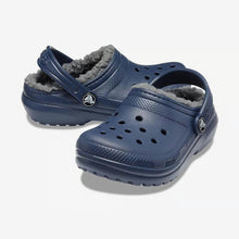 Load image into Gallery viewer, CROCS TODDLER CLASSIC LINED CLOG NAVY