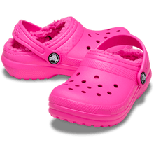 Load image into Gallery viewer, CROCS TODDLER CLASSIC LINED CLOG PINK