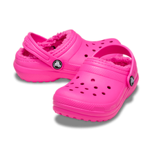 Load image into Gallery viewer, CROCS TODDLER CLASSIC LINED CLOG PINK