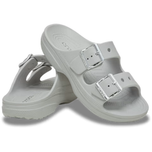 Load image into Gallery viewer, CROCS WOMENS METALLIC BUCKLE SATURDAY SANDAL ATMOSPHERE