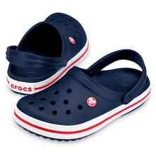 Load image into Gallery viewer, CROCS CROCBAND CLOG NAVY/RED/WHITE STRIPE