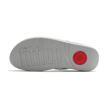 Load image into Gallery viewer, FITFLOP FINO PEARLS AND CRYSTAL TOE POST SANDALS SILVER