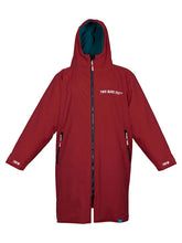 Load image into Gallery viewer, TWO BAREFEET JUNIOR CHANGE ROBE DEEPRED/SEEGREEN