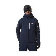 Load image into Gallery viewer, HELLY HANSEN MENS SWIFT TEAM INSULATED SKI JACKET NAVY