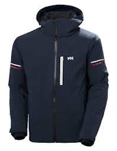 Load image into Gallery viewer, HELLY HANSEN MENS SWIFT TEAM INSULATED SKI JACKET NAVY