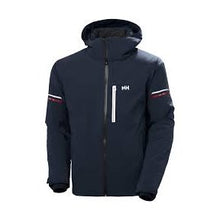 Load image into Gallery viewer, HELLY HANSEN MENS SWIFT TEAM INSULATED SKI JACKET NAVY