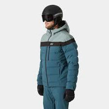 Load image into Gallery viewer, HELLY HANSEN MENS BOSSONOVA PUFFY SKI JACKET DARK CREEK