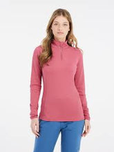 Load image into Gallery viewer, PROTEST WOMENS REFABRIZ 1/4 ZIP TOP ROSE DUST