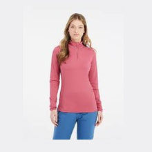 Load image into Gallery viewer, PROTEST WOMENS REFABRIZ 1/4 ZIP TOP ROSE DUST