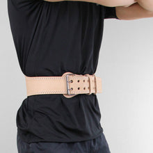 Load image into Gallery viewer, FITMAD LEATHER WEIGHTLIFTING BELT NUDE