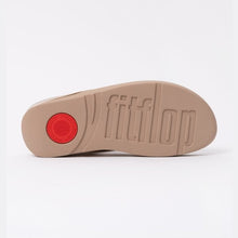 Load image into Gallery viewer, FITFLOP HALO BEAD CIRCLE METALLIC LATTE BEIGE