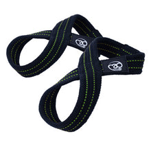Load image into Gallery viewer, FITNESS MAD FIGURE 8 LIFTING STRAPS BLACK