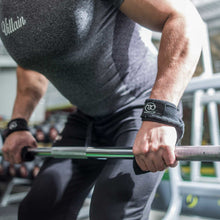 Load image into Gallery viewer, FIT MAD PADDED LIFTING STRAPS BLACK