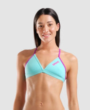 Load image into Gallery viewer, ARENA WOMENS TEAM TOP TIE BACK SOLID WATER-VERY FUCHSIA