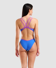 Load image into Gallery viewer, ARENA HYPERFLOW DOUBLE CROSSBACK WOMENS SWIMSUIT BLUE/PURPLE